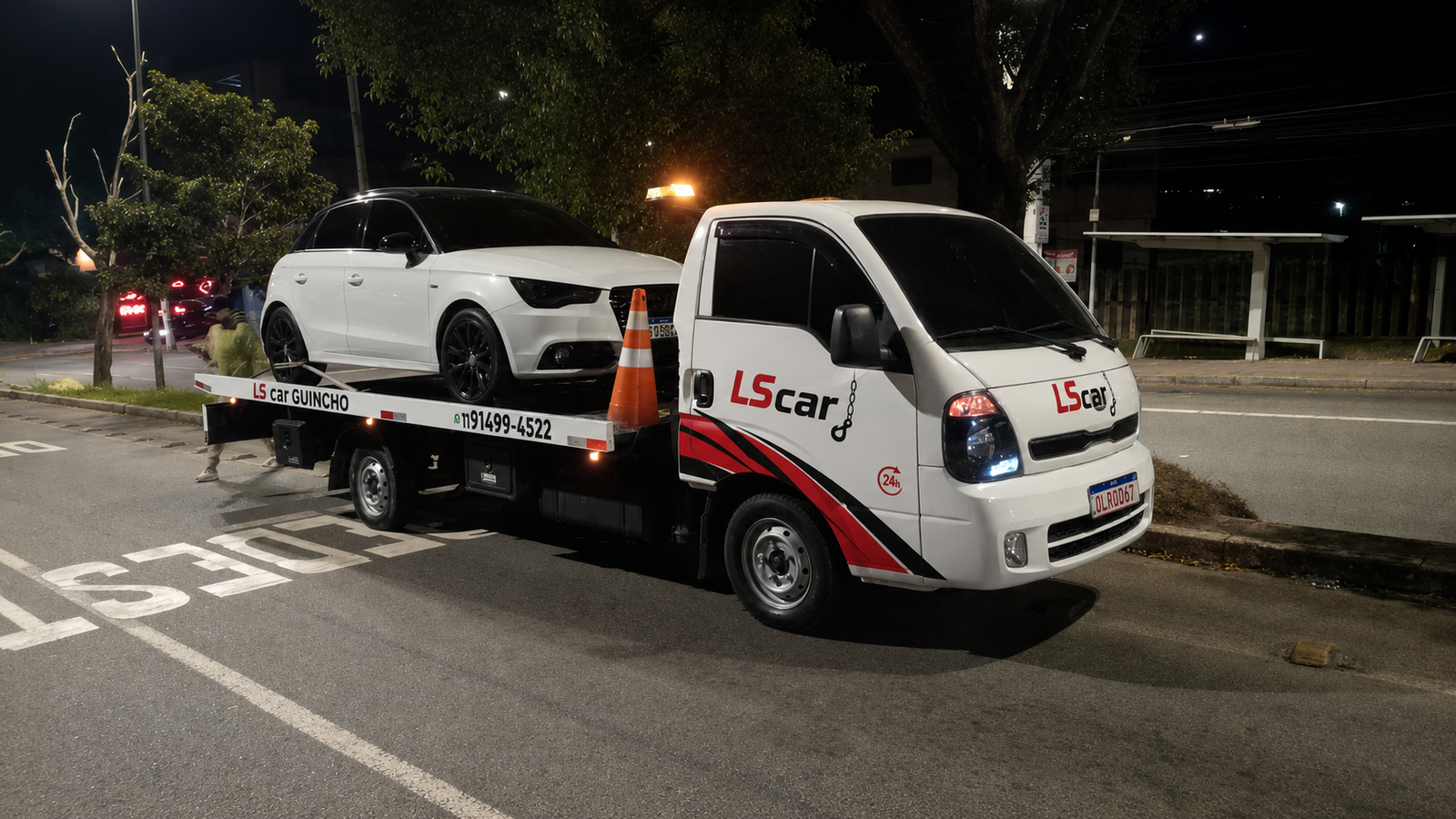 LSCar Guincho realizando transporte noturno
